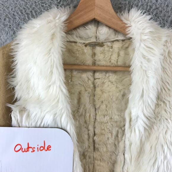 Wilsons Leather Maxima Tan Long Suede Jacket size S w/ faux fur Lining - Picture 13 of 13